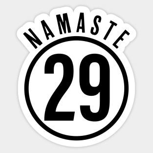 30th Birthday Namaste 29 Funny Milestone Turning Thirty Sticker
